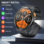 Montre connectée K66 avec lampe torche et appels Bluetooth