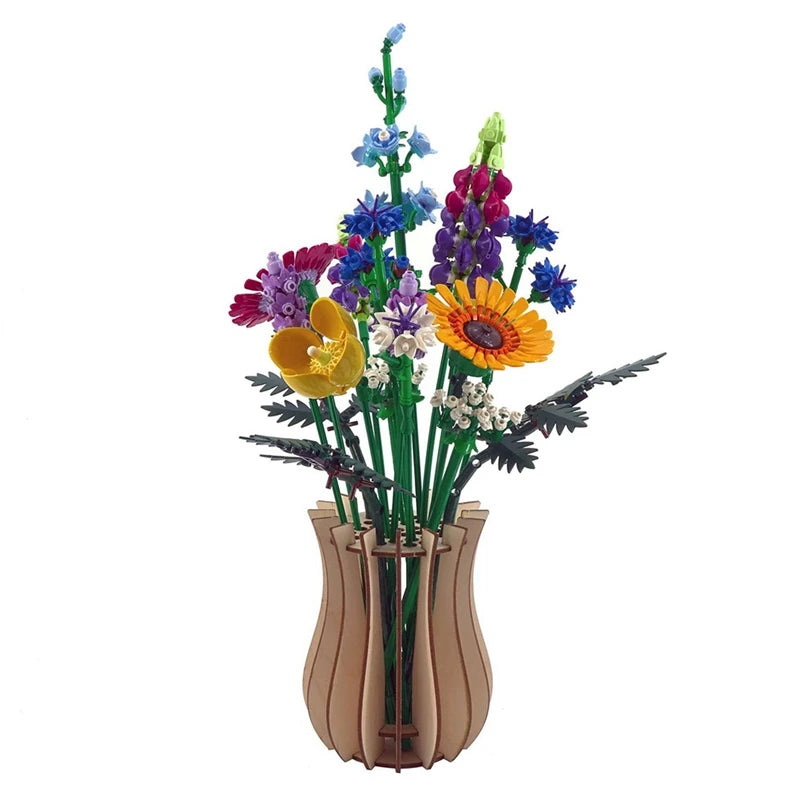 VASE PUZZLE EN BOIS POUR FLEURS 🥀