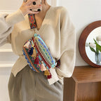 WOMEN'S WOVEN MESSENGER BAG