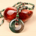 COLORFUL JADE STONE PENDANT