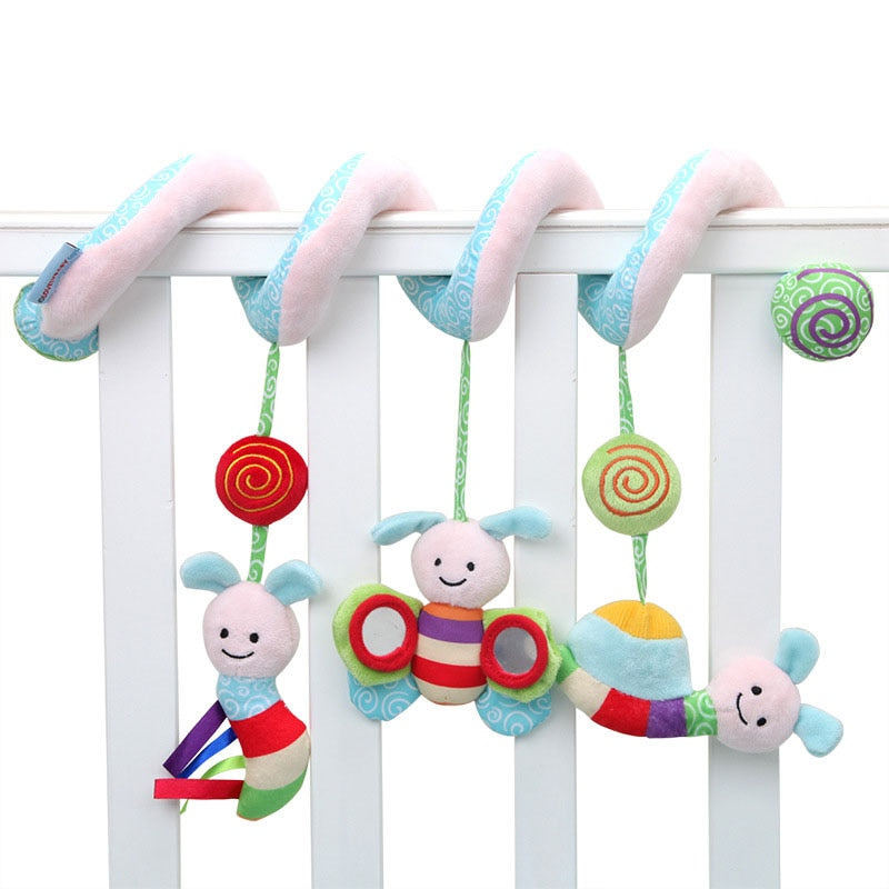 SPIRAL HANGING PLUSH RATTLE