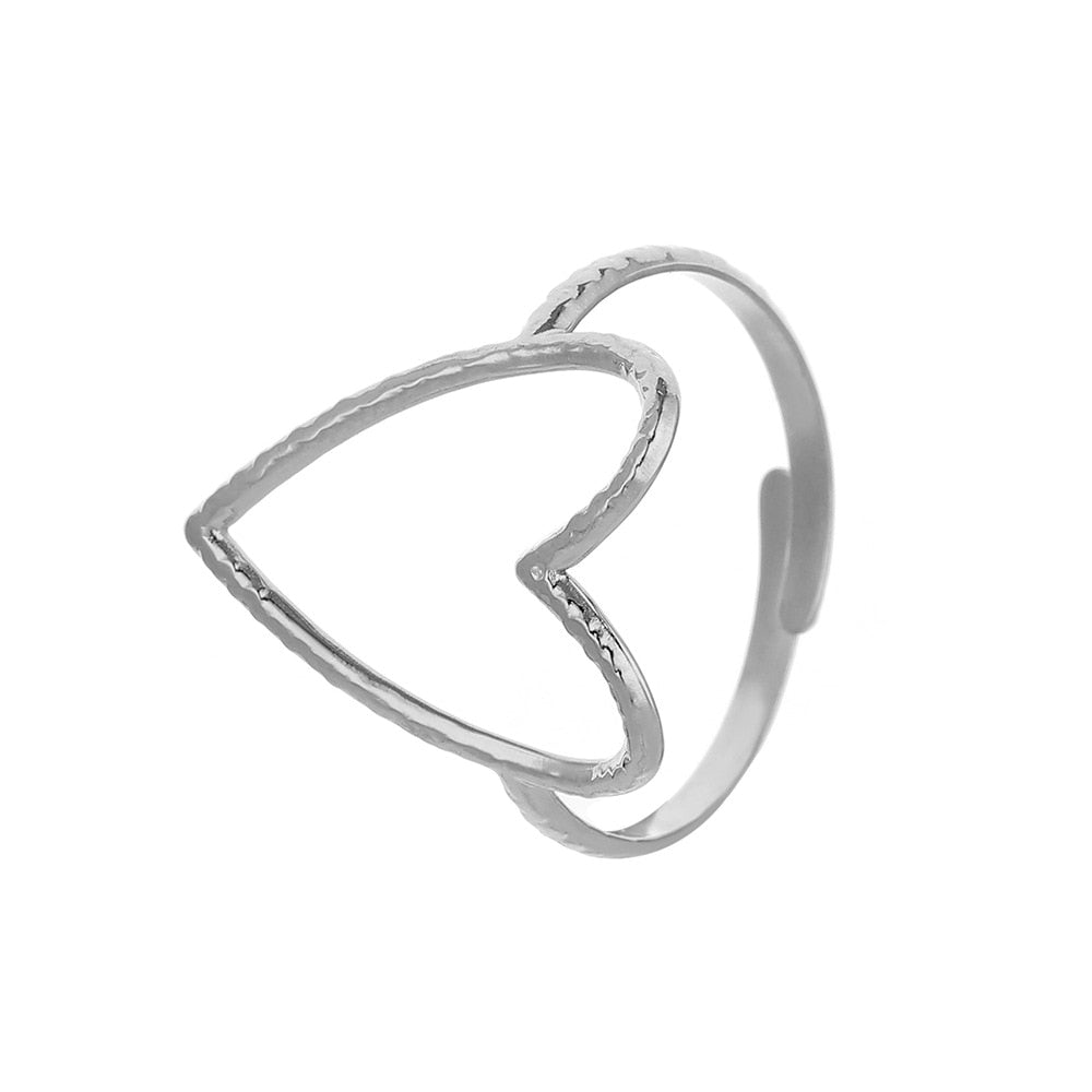 BAGUES EN ACIER INOXYDABLE REGLABLES - COUPLE