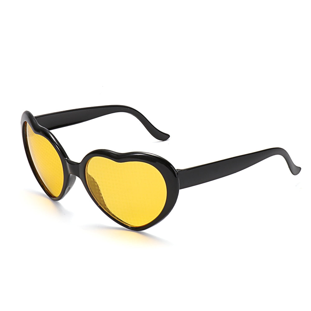 LUNETTES EN FORME DE COEUR A EFFETS DE DIFFRACTION POUR  FEMMES - BOSSOUASHOP