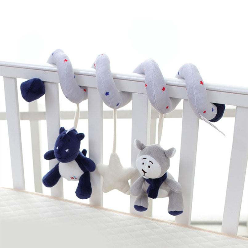 SPIRAL HANGING PLUSH RATTLE