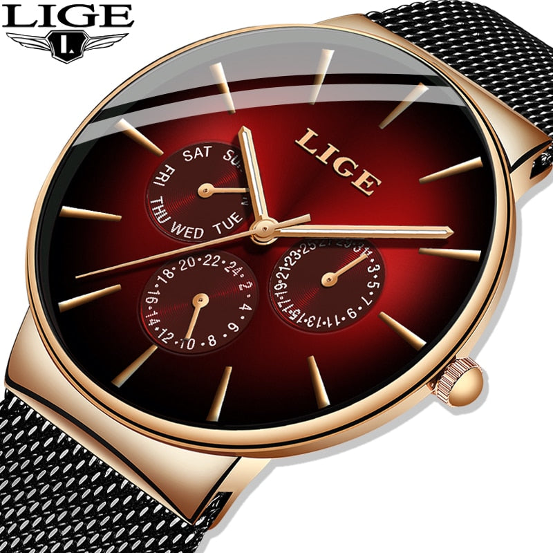 MONTRE À QUARTZ ULTRA-MINCE POUR HOMMES