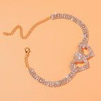 BRACELET DE CHEVILLE EN STRASS - BOSSOUASHOP