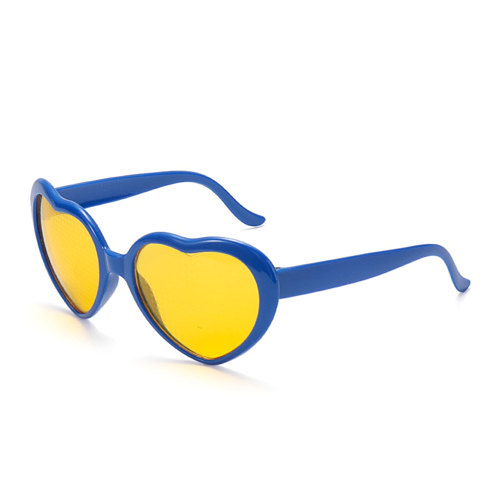 LUNETTES EN FORME DE COEUR A EFFETS DE DIFFRACTION POUR  FEMMES - BOSSOUASHOP