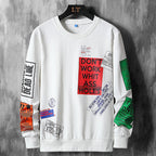 SWEAT DÉCONTRACTÉ TRES LARGE ET À MANCHES LONGUES POUR HOMMES