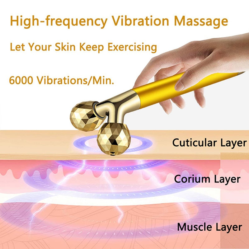 VIBRATING FACE MASSAGE ROLLER 
