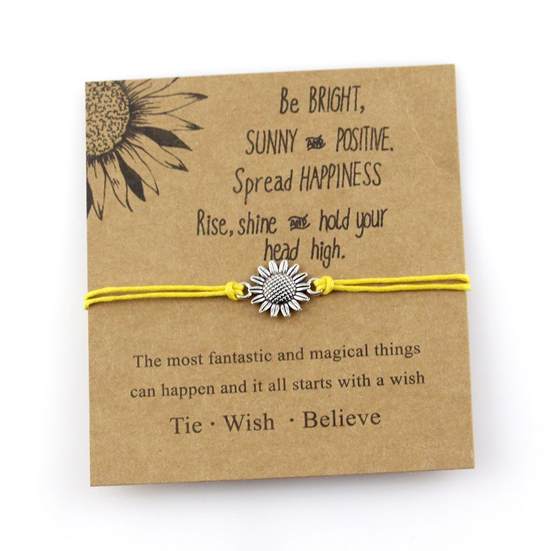 BRACELETS D'AMITIÉS TOURNESOL -VINTAGE - BOSSOUASHOP