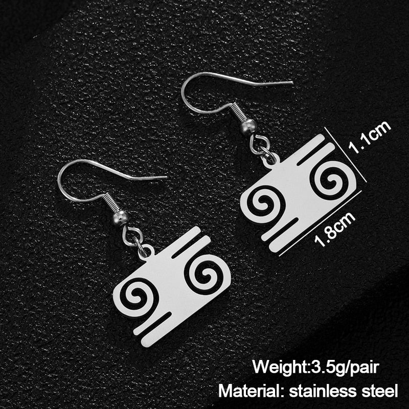 ETHNIC STAINLESS STEEL EARRINGS 