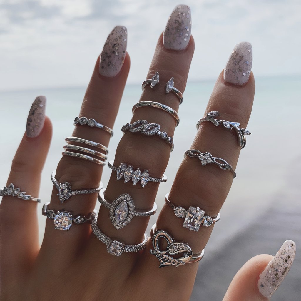 ENSEMBLE DE BAGUES BOHO