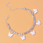 BRACELET DE CHEVILLE EN STRASS - BOSSOUASHOP