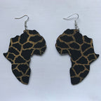 BOUCLES D'OREILLES EN BOIS EN FORME DE CŒUR