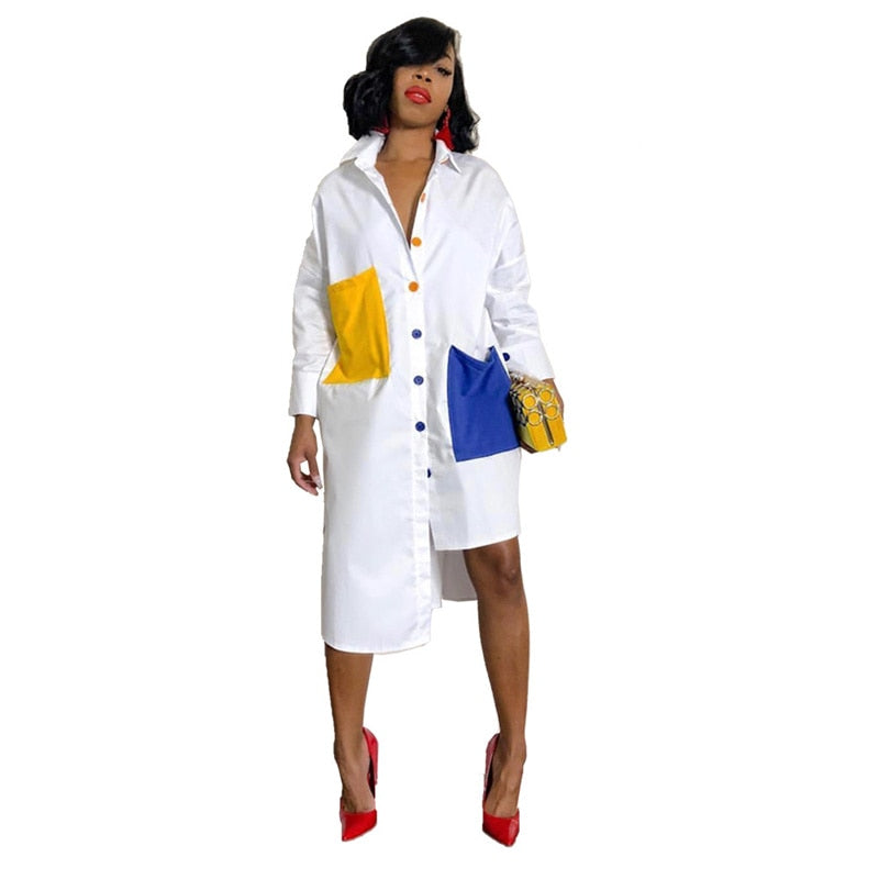 CHEMISE ROBE - MODE CHIC PATCHWORK