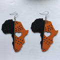 BOUCLES D'OREILLES EN BOIS EN FORME DE CŒUR
