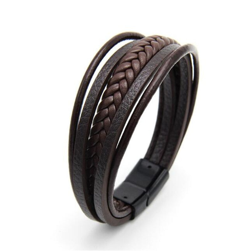 UNISEX GENUINE LEATHER FASHION BRACELET 
