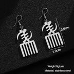 ETHNIC STAINLESS STEEL EARRINGS 