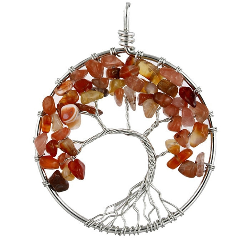 NECKLACES WITH PENDANT IN NATURAL STONES 