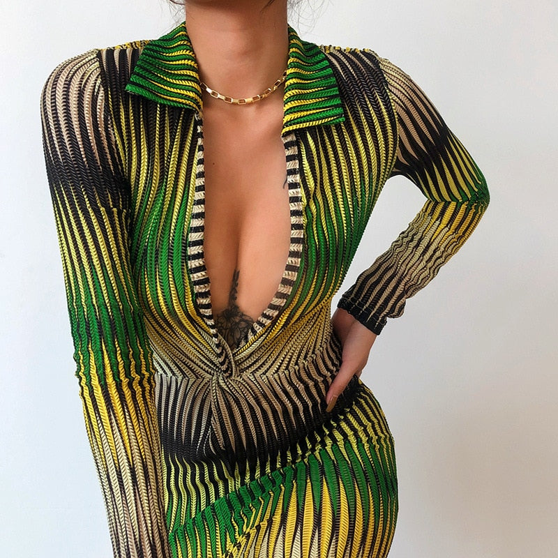 LONG SLEEVED MINI DRESS 