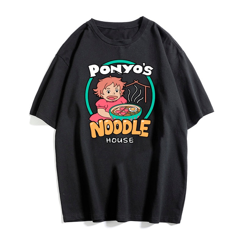 CAT NOODLE PRINTED T-SHIRT 