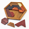 PUZZLE HEXAGONAL EN BOIS