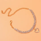 BRACELET DE CHEVILLE EN STRASS - BOSSOUASHOP