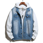 VESTE EN JEAN BICOLORE