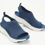 MESH WEDGE SANDALS