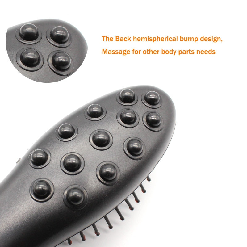PEIGNE DE MASSAGE ÉLECTRIQUE POUR LES SOINS DES CHEVEUX