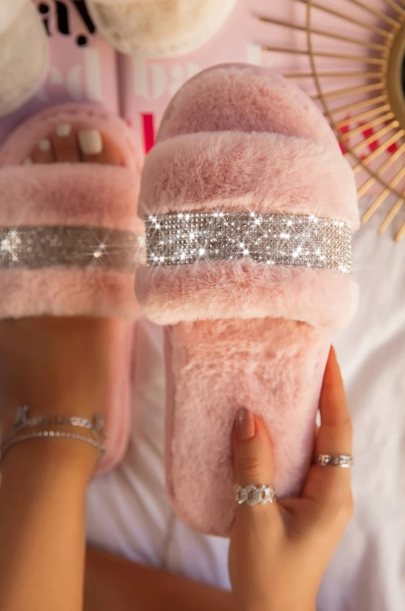 PANTOUFLES DE LUXE EN FOURRURE