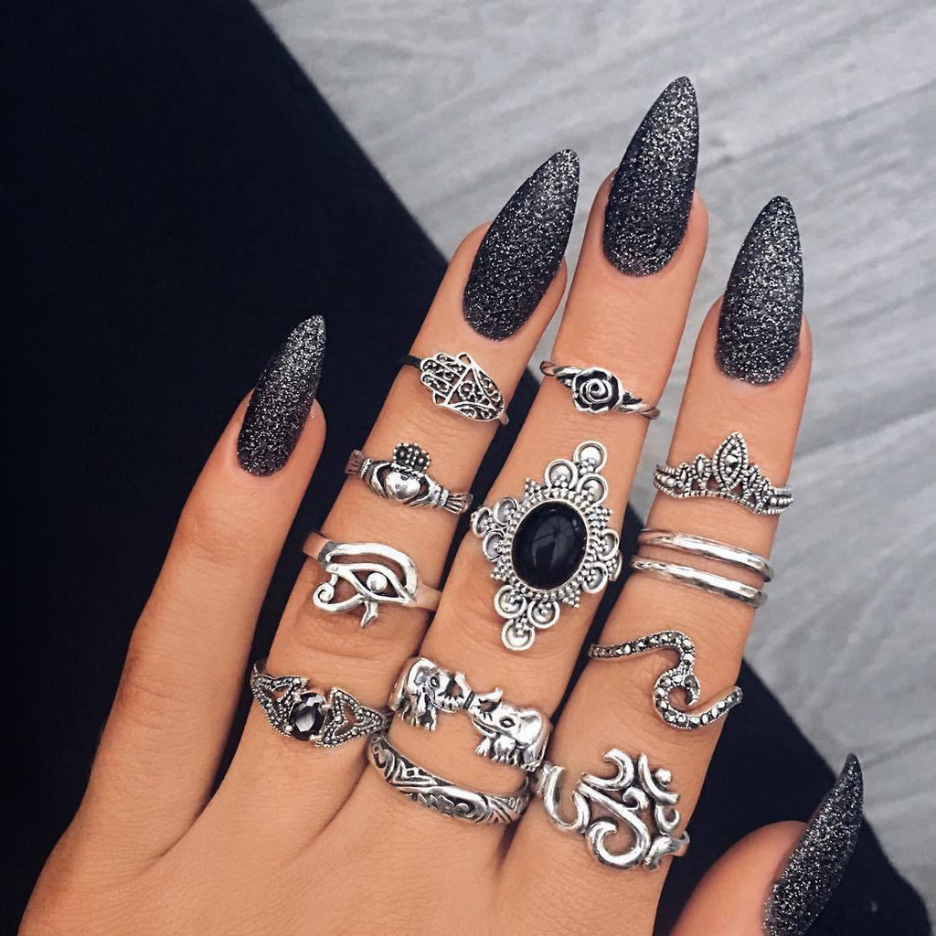 ENSEMBLE DE BAGUES BOHO