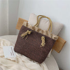 SAC À MAIN TISSÉ EN ROTIN