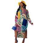 CHEMISE ROBE - MODE CHIC PATCHWORK