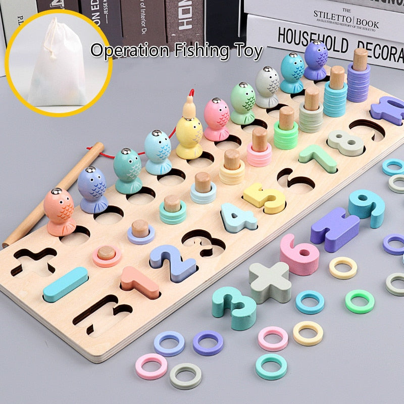 FISHING GAME WITH NUMBERS AND MACAROONS