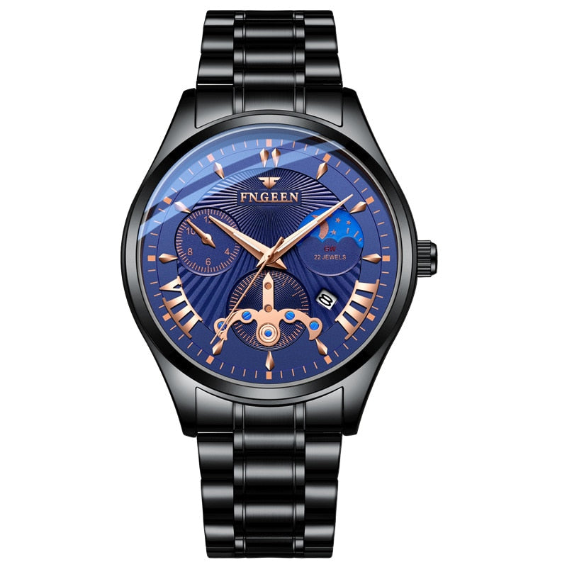 MONTRE À QUARTZ AVEC CADRAN LUMINEUX