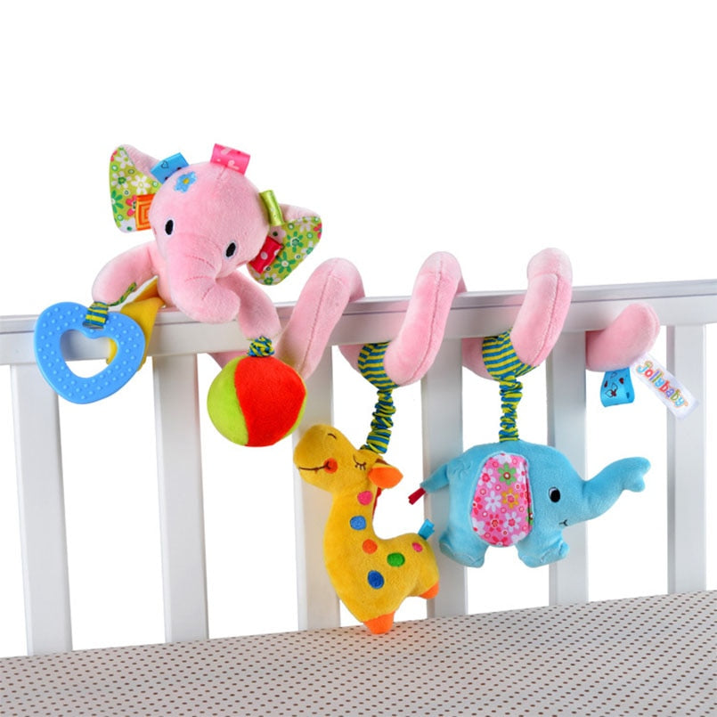SPIRAL HANGING PLUSH RATTLE