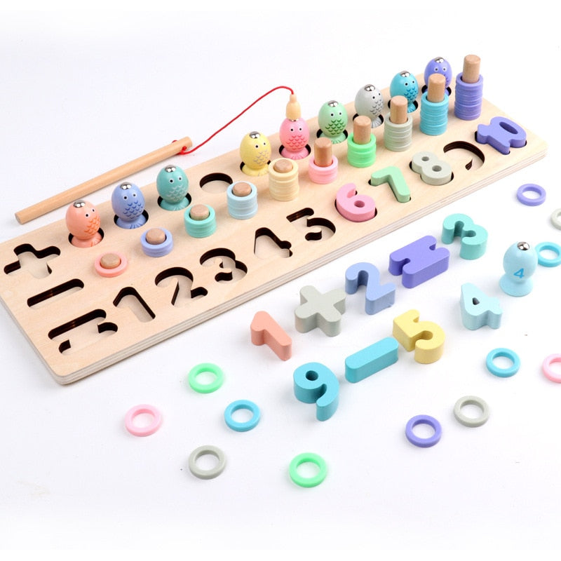 FISHING GAME WITH NUMBERS AND MACAROONS