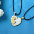 COLLIER - PENDENTIF COEUR DE COUPLE - BOSSOUASHOP