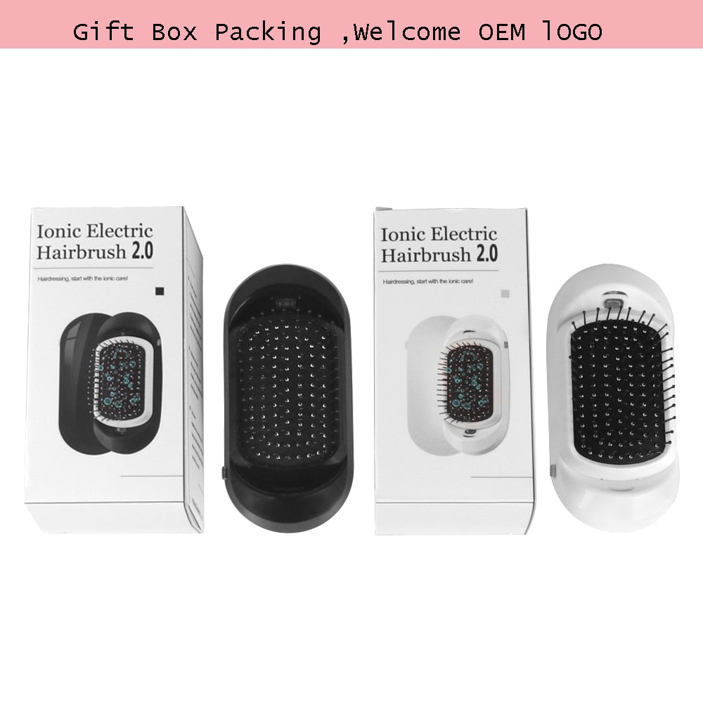 NEGATIVE ION ELECTRIC HAIRBRUSH