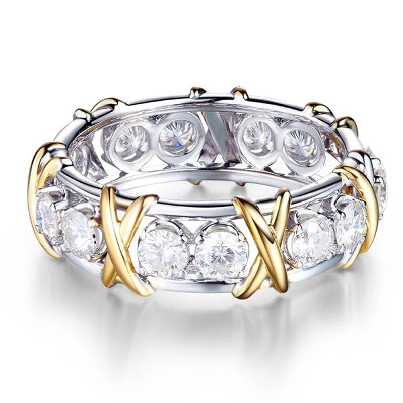 HANDMADE CROSS DIAMOND RING