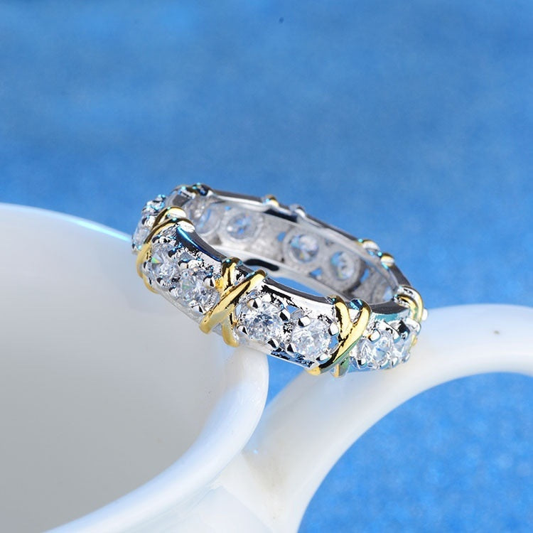 HANDMADE CROSS DIAMOND RING