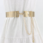 WOMEN'S VINTAGE GLITTER METAL BELTS