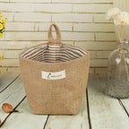 SAC DE RANGEMENT EN TISSU DE JUTE
