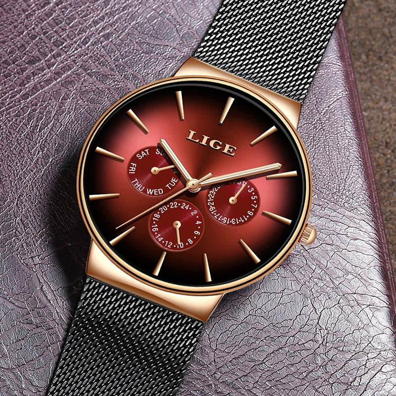MONTRE À QUARTZ ULTRA-MINCE POUR HOMMES