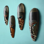 RETRO RESIN CREATIVE ETHNIC MASKS 