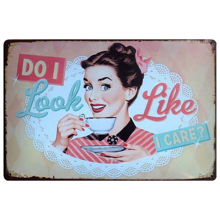 PLAQUE DÉCORATIVE VINTAGE EN METAL