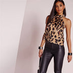 LEOPARD CHIFFON BLOUSE 