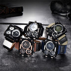 MONTRE SPORT  À QUARTZ AVEC BRACELET EN TOILE POUR HOMMES