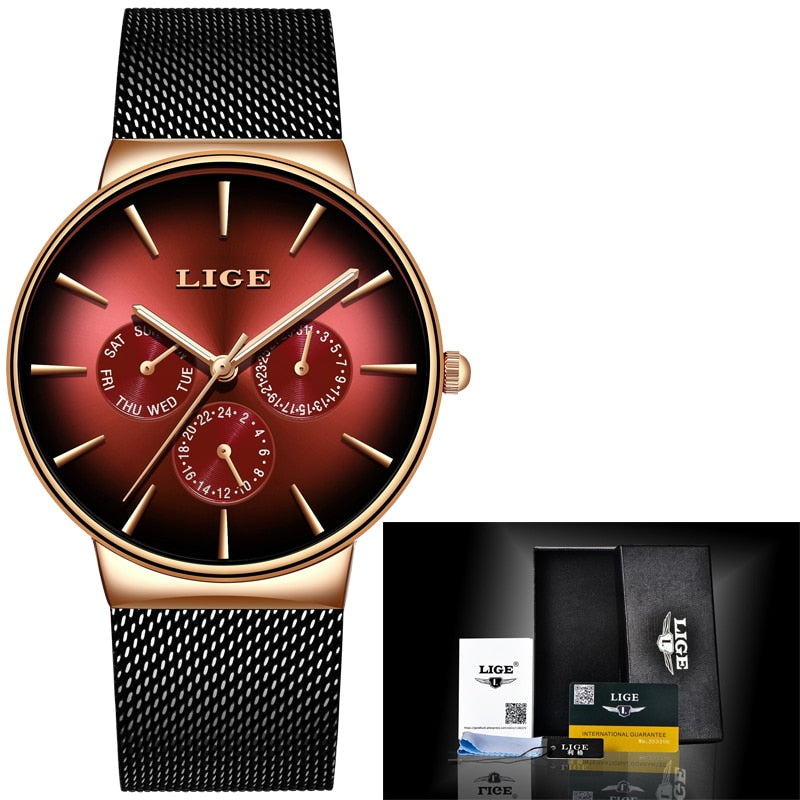 MONTRE À QUARTZ ULTRA-MINCE POUR HOMMES